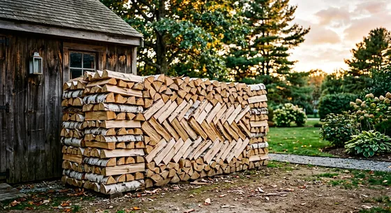Укладка дров в Софьине, переулок Тенистая, 32